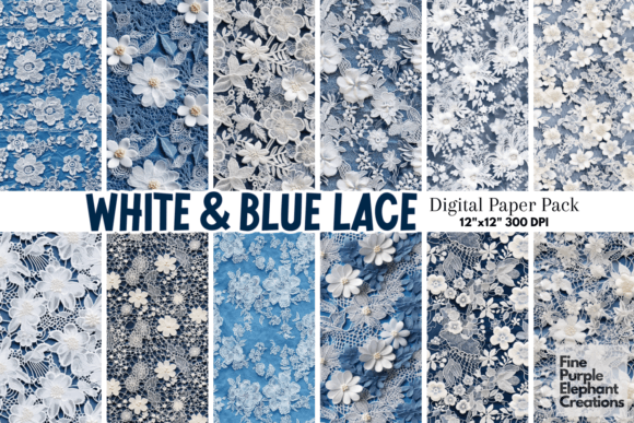 Download White and Blue Lace | Wedding Scrapbook - Wedding scrapbook Collection