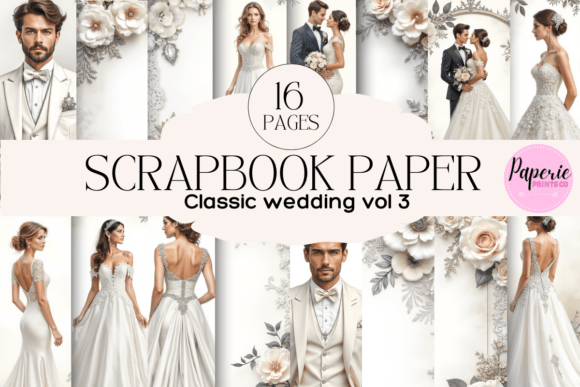Download Classic Wedding Scrapbook Paper - Wedding scrapbook Collection