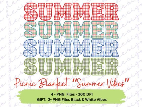 Download Summer Vibes Picnic Blanket X4 - Picnic Collection