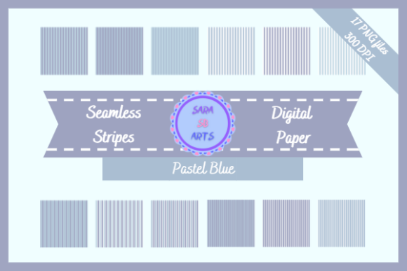 Download Pastel Blue Seamless Stripes Pattern - Seamless stripes Collection