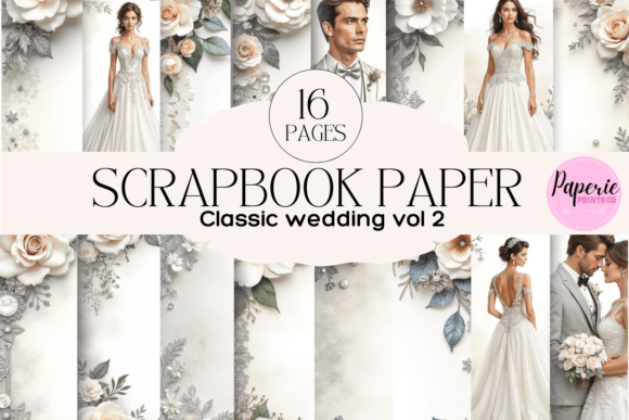 Download Classic Wedding Scrapbook Paper - Wedding scrapbook Collection