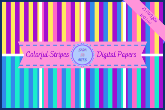 Download Seamless Stripes with Bright Colors - Seamless stripes Collection
