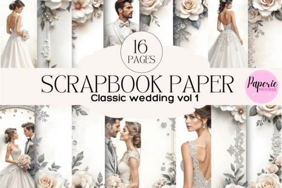 Download Classic Wedding Scrapbook Paper - Wedding scrapbook Collection