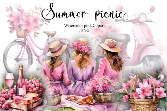 Download Watercolor Summer Picnic PNG - Picnic Collection