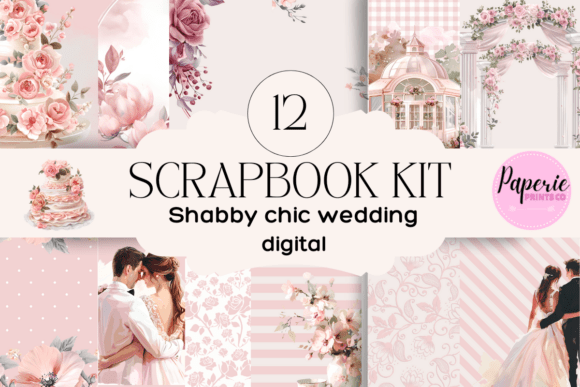 Download Shabby Chic Wedding Scrapbook Kit - Wedding scrapbook Collection